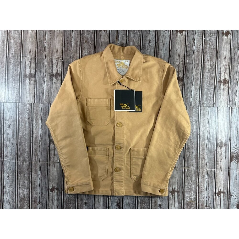 Le Mont St Michel cotton Chore Work Jacket size 36 US 4 color Kraft NWT  $335